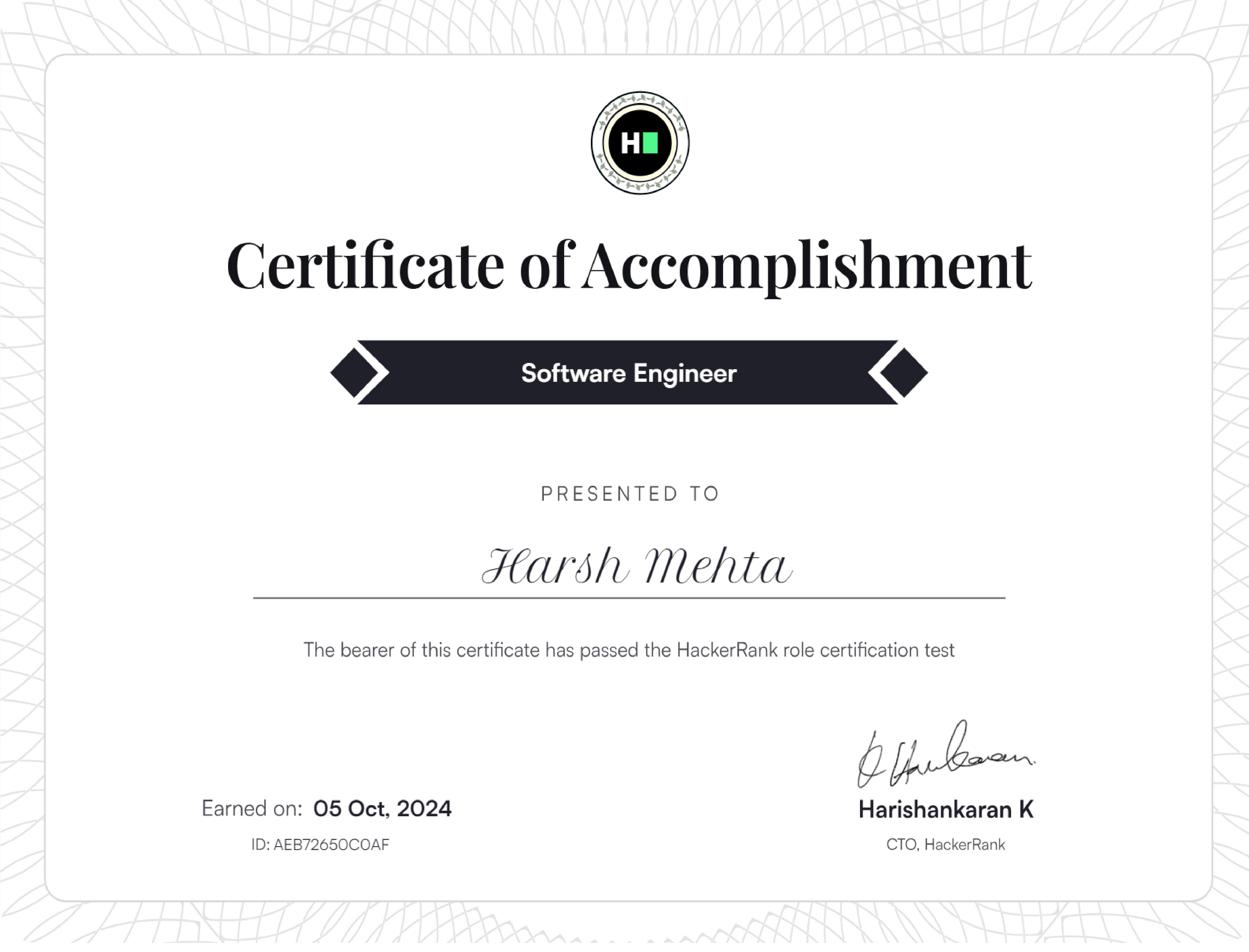 Certificate 1